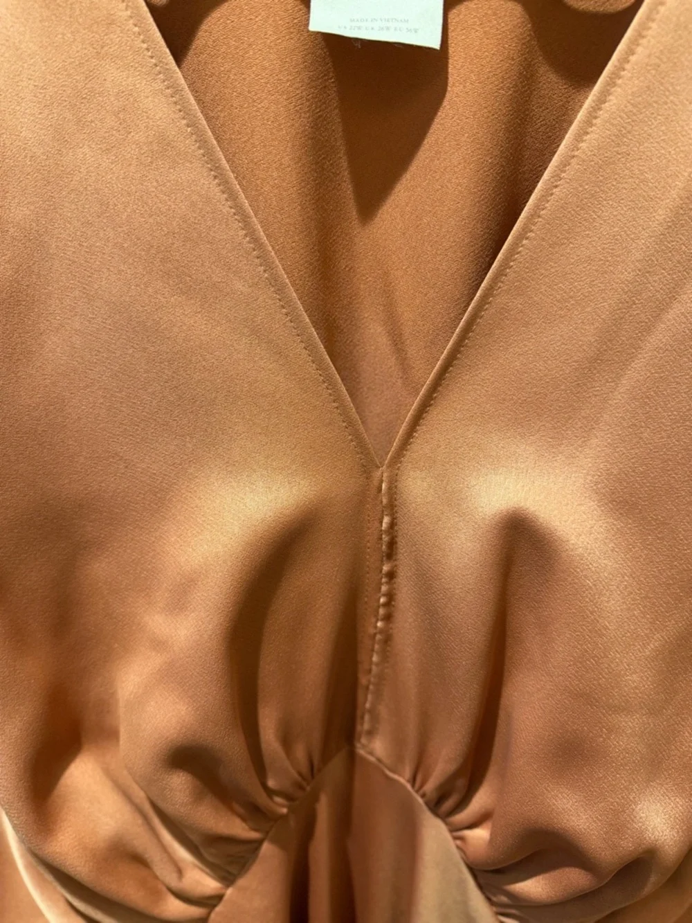 BHLDN Rust-Orange Satin Dress with Label - Picture 4 of 6